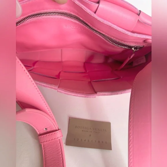 BOTTEGA VENETA Small Pink Cassette Crossbody Bag - Picture 8 of 9
